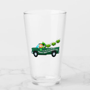 St Patricks Day Irish Leprechaun Funny Beer Pint Glass