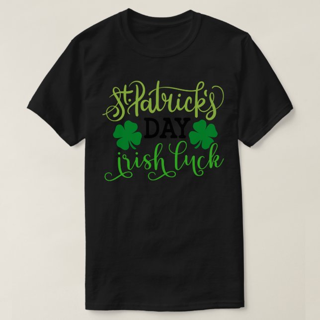 St Patricks Day Irish Luch T-Shirt (Design Front)