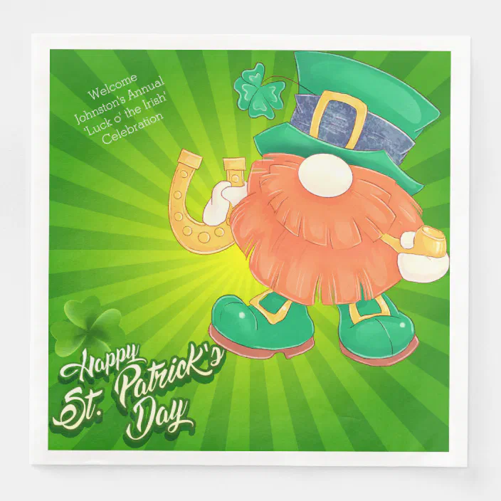 Irish Pub Signs St Patrick's Day Saint Patty's Party Paper Luncheon Napkins 