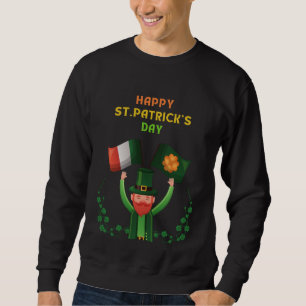 St. Patricks Day Irish- Lucky Irish Shamrock      Sweatshirt