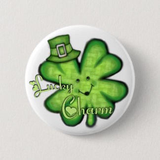 St. Patrick's Day Irish Lucky Shamrock Button