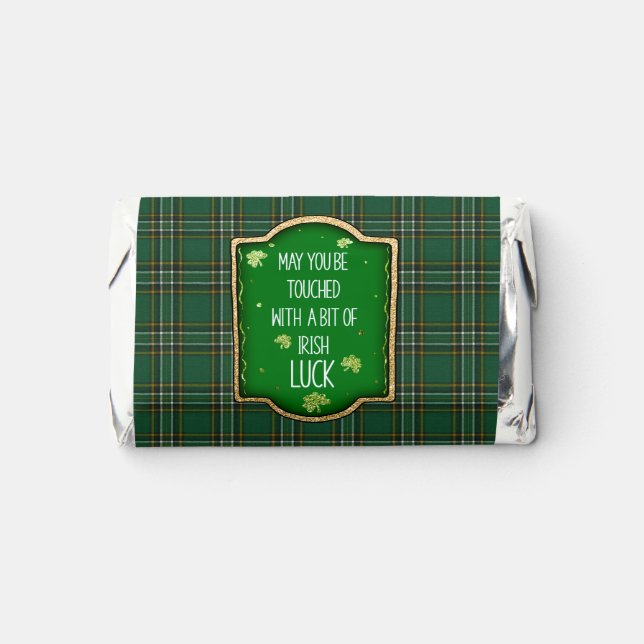 St. Patrick's Day Irish National Tartan Hershey's Miniatures (Front)