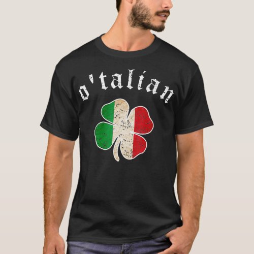 St Patricks Day  Irish Otalian Italy Shamrock T_Shirt
