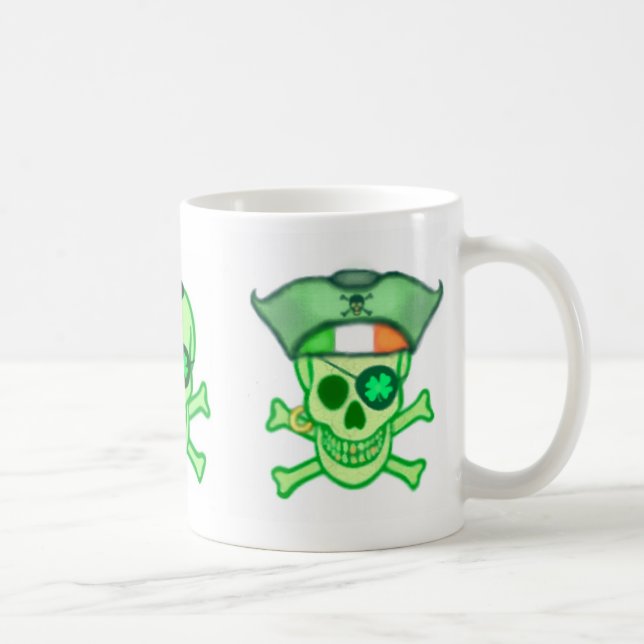 St. Patrick's Day Irish Pirates Coffee Mug (Right)