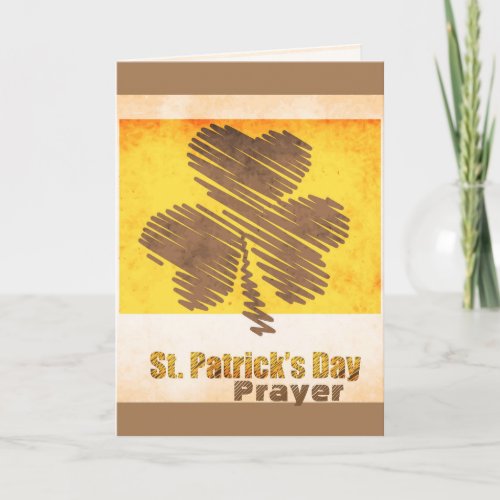 St Patricks Day Irish Prayer Custom Card