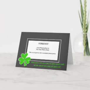 St.Patricks Day Irish Proverb Photo Card