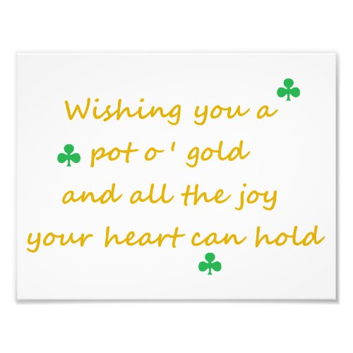 St patricks Day Irish Saying 85x11 Print