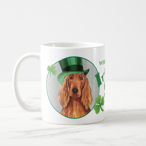 St Patricks Day Irish Setter Coffee Mug