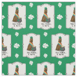 St. Patrick's Day Irish Setter Dog (red 1) Funny Fabric