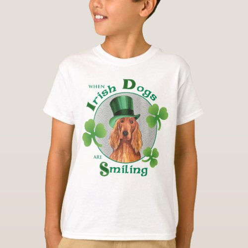 St Patricks Day Irish Setter T_Shirt