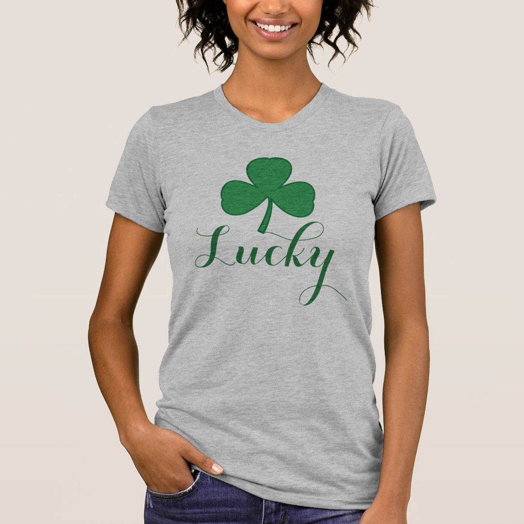 St. Patrick's Day Irish Shamrock Nightgown Gift T-Shirt (Front)