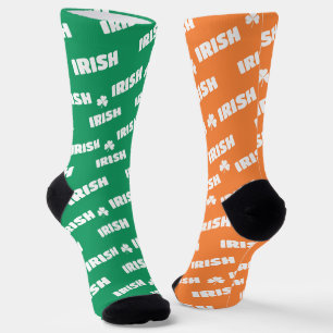 St Patricks Day Irish Shamrock Odd Socks