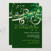 St. Patricks Day Irish Shamrock Party Invitation (Front/Back)
