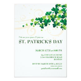 st patricks day invitations announcements zazzle s day party invitations
