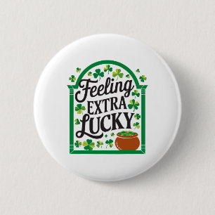 St Patricks Day Irish Shamrock Shenanigan Ireland Button
