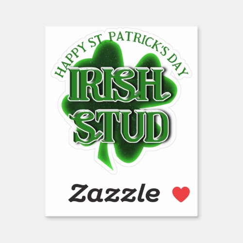St Patricks Day Irish Stud Sticker