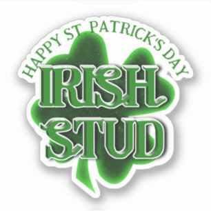 St. Patrick's Day Irish Stud Sticker