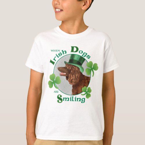 St Patricks Day Irish Water Spaniel T_Shirt