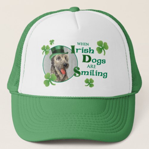 St Patricks Day Irish Wolfhound Trucker Hat
