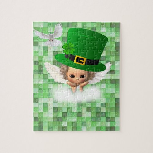 St Patricks Day Jigsaw Puzzle Angel