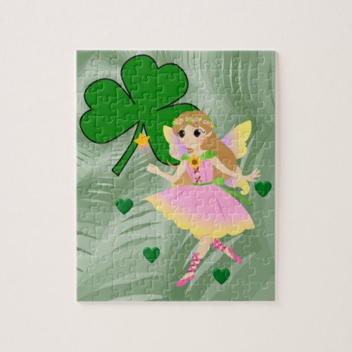 St Patricks Day Jigsaw Puzzle Fairy