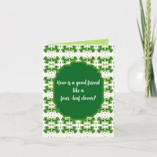 "St. Patrick's Day" Joking Greeting Card