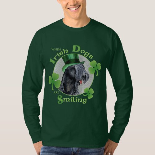 St Patricks Day Kerry Blue Terrier T_Shirt