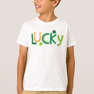 St. Patrick's Day Kids T-Shirt "Lucky" Word Art