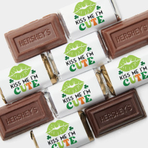 St. Patrick's Day Kiss Me I'm Cute Hershey's Miniatures