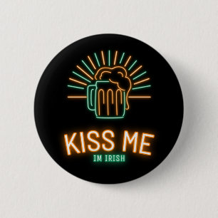 St Patricks Day Kiss me im irish  Button