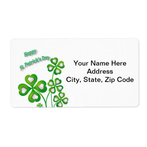 St Patricks Day Labels