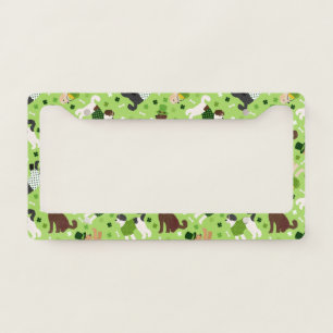 St. Patrick's Day Labradoodle / Goldendoodle License Plate Frame