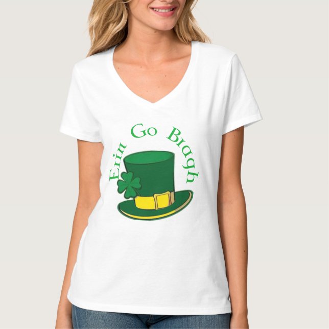 St Patrick's Day Ladies T-Shirt (Front)