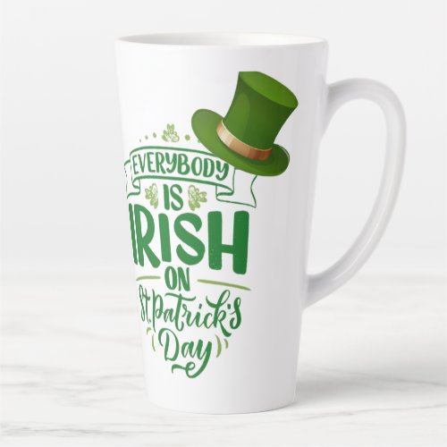 St Patricks Day  Latte Mug