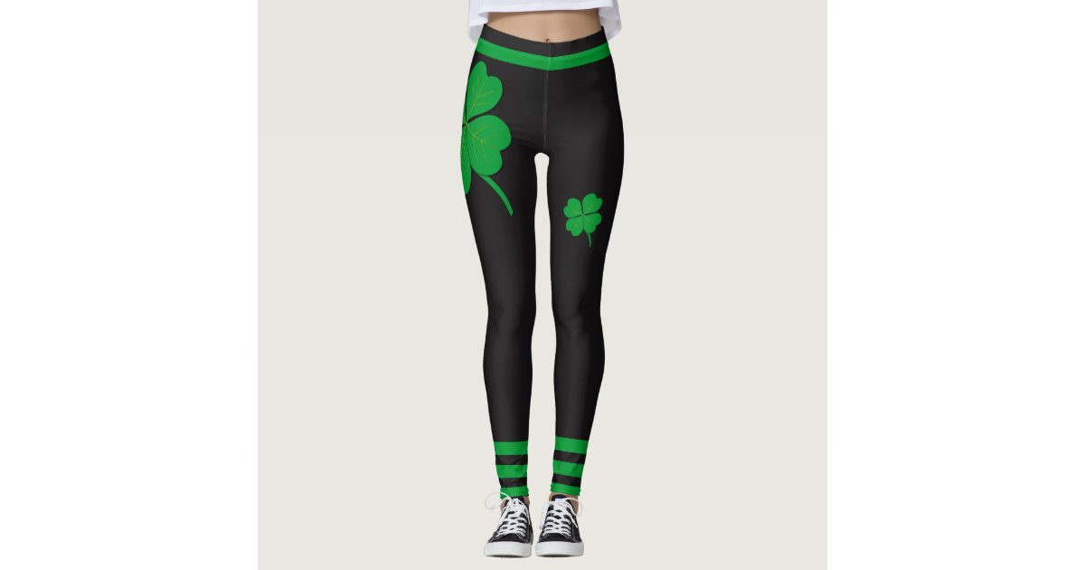 Sequin Clover High Waisted Leggings: Women's St. Paddy's Outfits