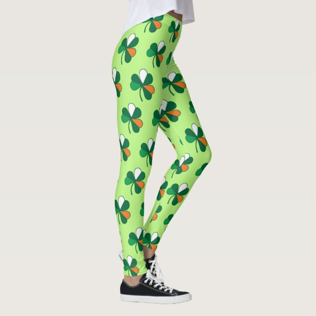 St Patricks Day Leggings Rock Irish Vibes (Right)