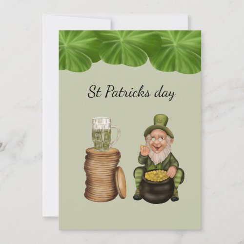 St Patricks Day Leprechaun card covid 2021
