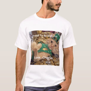 St Patrick's Day Leprechaun Cat T-Shirt