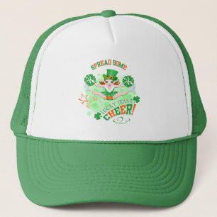 St Patrick's Day, Leprechaun, Cheerleader Trucker Hat