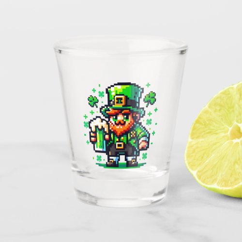 St Patricks Day Leprechaun  Cheers Shot Glass