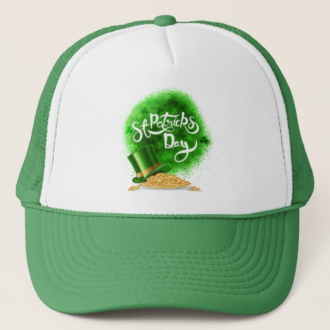 St Patrick's Day Leprechaun Hat and Gold Coins  (Front)