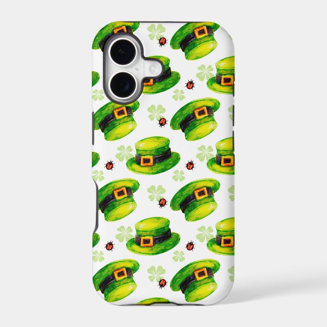St. Patrick's Day leprechaun hat Iphone Case (Back)