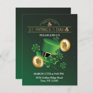 St. Patrick's Day Leprechaun Hat Shamrocks Irish