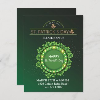 St. Patrick's Day Leprechaun Hat Shamrocks Irish