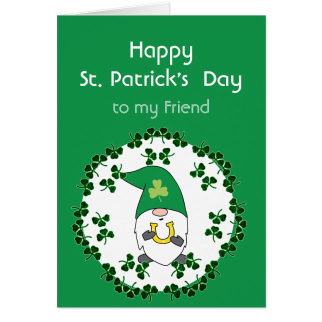 St. Patrick's Day Leprechaun Luck Custom Name (Front)