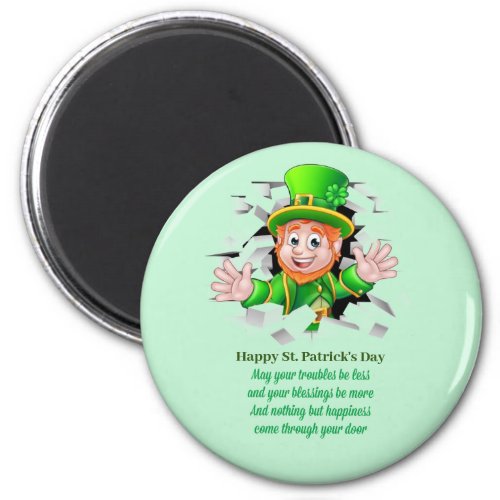 St Patricks day leprechaun Magnet
