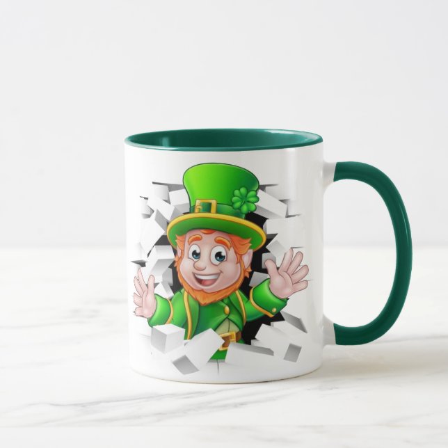 St. Patrick's Day leprechaun mug (Right)
