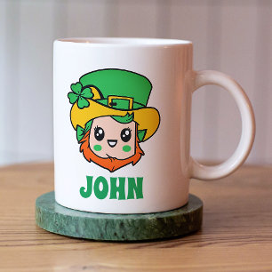 St. Patrick's Day Leprechaun Personalized Kids Mug