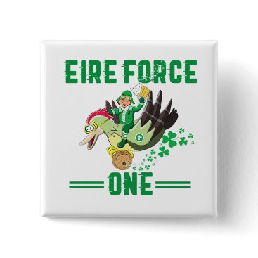St Patrick's Day Leprechaun Pilot For Veterans Button St Patrick's Day Leprechaun Pilot For Veterans Button
