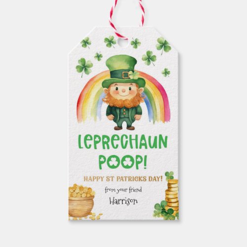 St Patricks Day Leprechaun Poop Favor Gift Tag